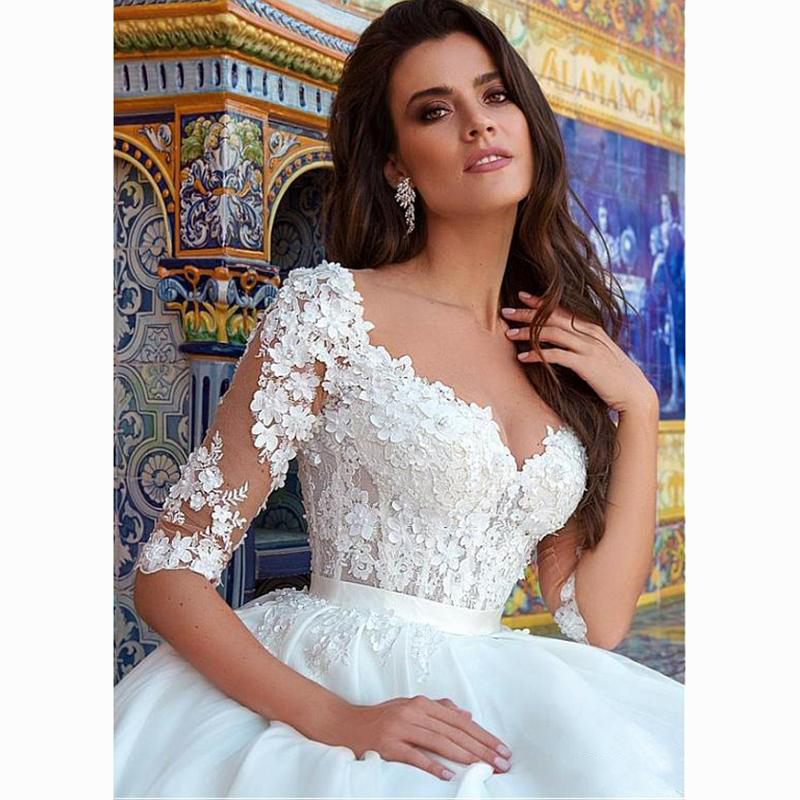 Flair Prom - 19205 Embellished Illusion Bateau Tulle Ballgown